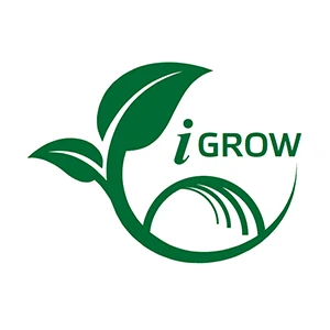 Logo iGrow – nowoczesny partner PolskieTruskawki.pl, dostarczający innowacyjne technologie wspierające inteligentne rolnictwo. Ekspert w automatyzacji i optymalizacji upraw dla maksymalnej wydajności.